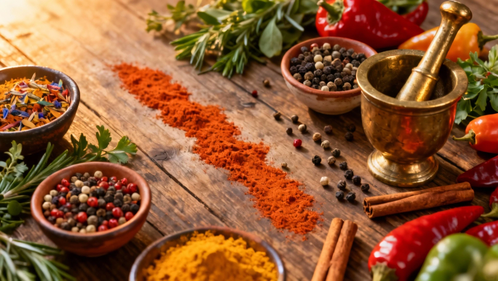 Table d'épices du monde